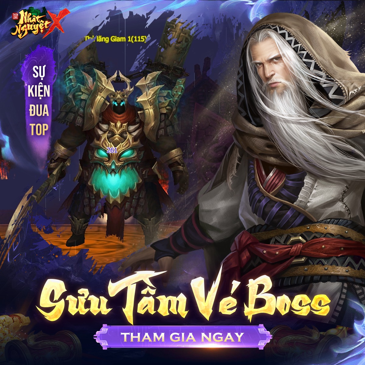 NHẬN NGAY KNB KHÓA CỰC SỊN KHI SƯU TẦM VÉ BOSS TẠI ALPHA TEST THIÊN LONG NHẬT NGUYỆT X